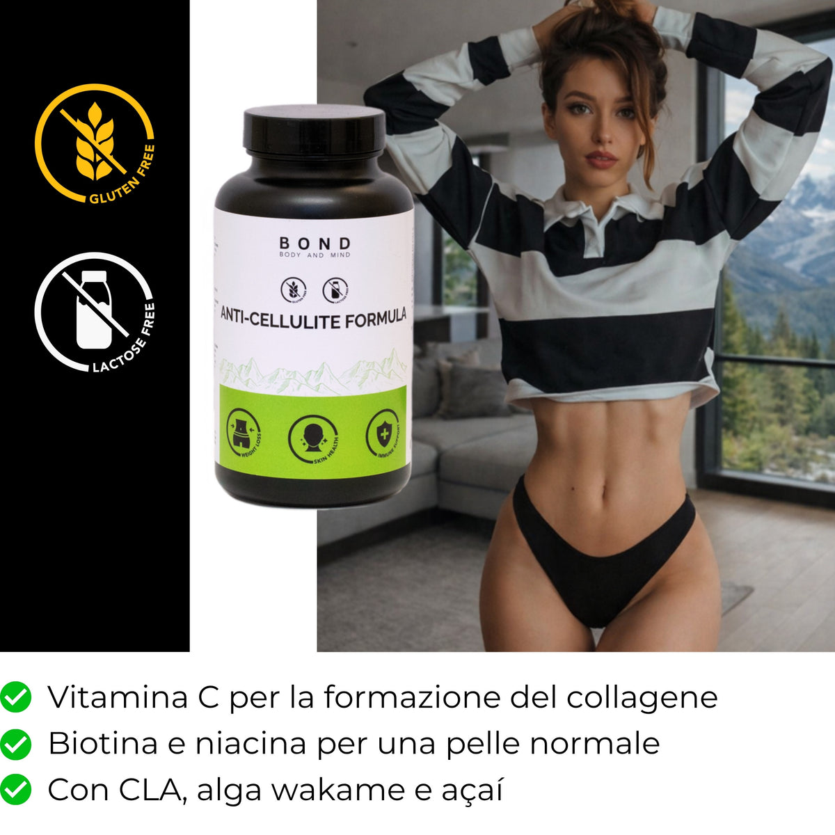 Formula Anti-Cellulite BOND – con vitamina C, biotina e niacina