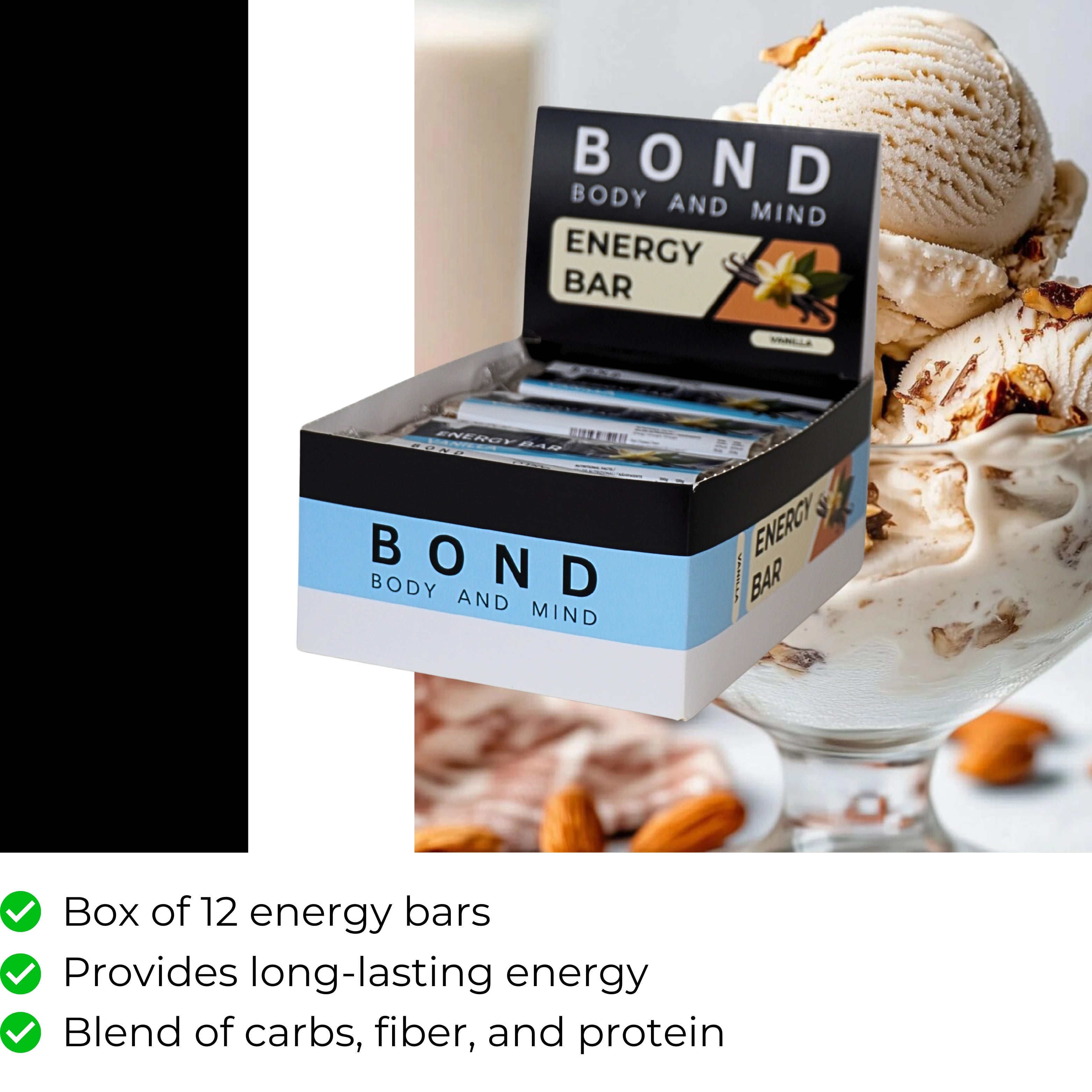 Box 12 Energy Bars Vanilla